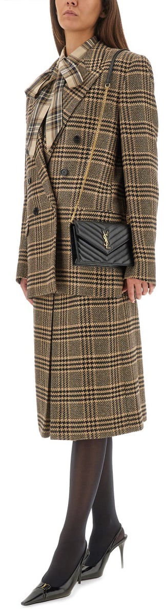 Saint Laurent SILK AND CASHMERE JACKET Beige