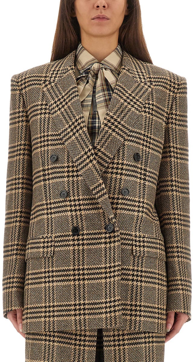 Saint Laurent SILK AND CASHMERE JACKET Beige