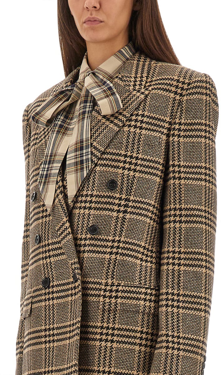 Saint Laurent SILK AND CASHMERE JACKET Beige