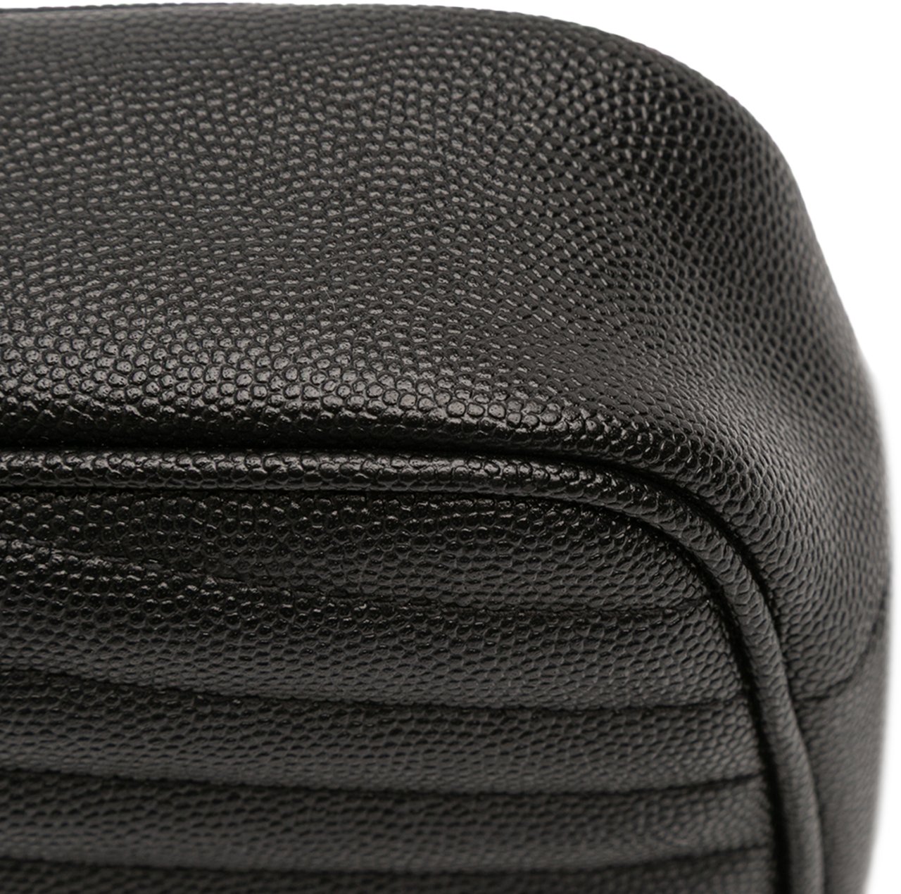 Saint Laurent Mini Grain de Poudre Monogram Monochrome Lou Camera Bag Zwart