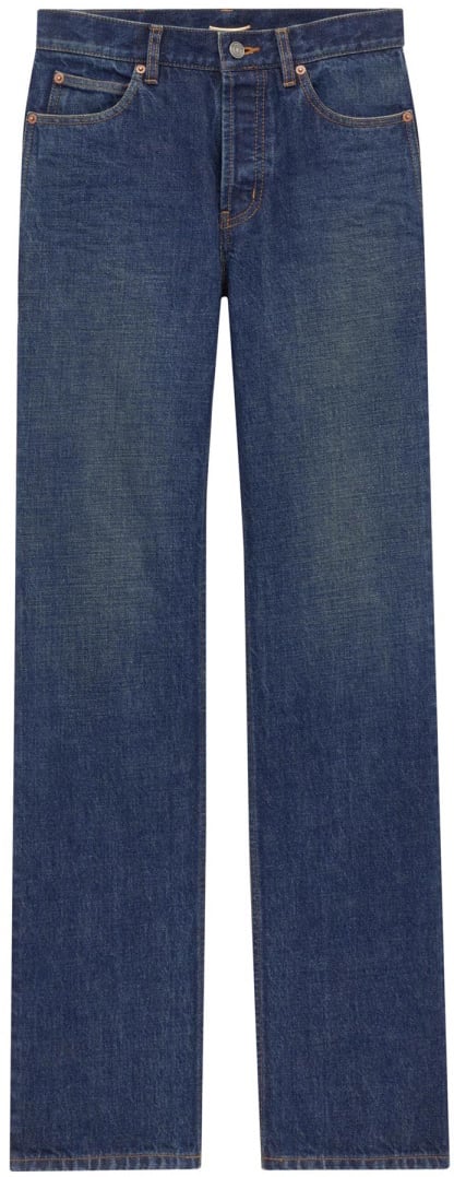 Saint Laurent LOW WAIST JEANS "NICO" Blauw