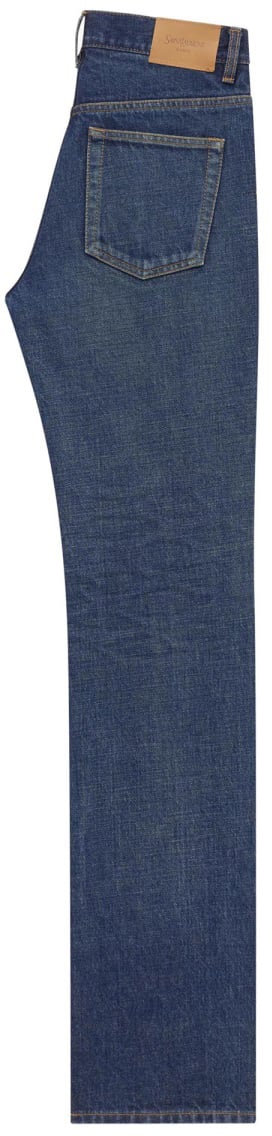 Saint Laurent LOW WAIST JEANS "NICO" Blauw