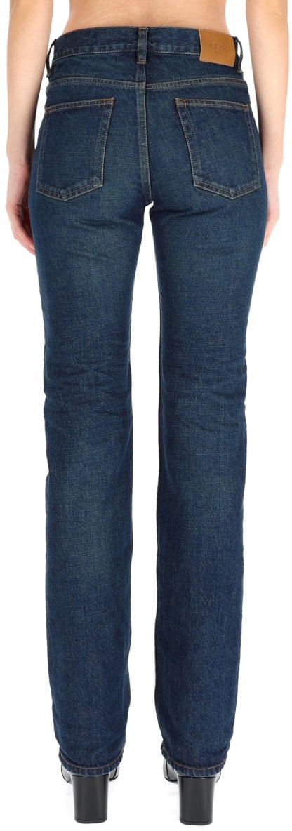Saint Laurent LOW WAIST JEANS "NICO" Blauw