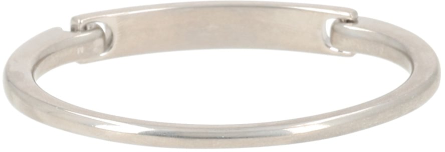 Saint Laurent BRACCIALE CON LOGO Zilver