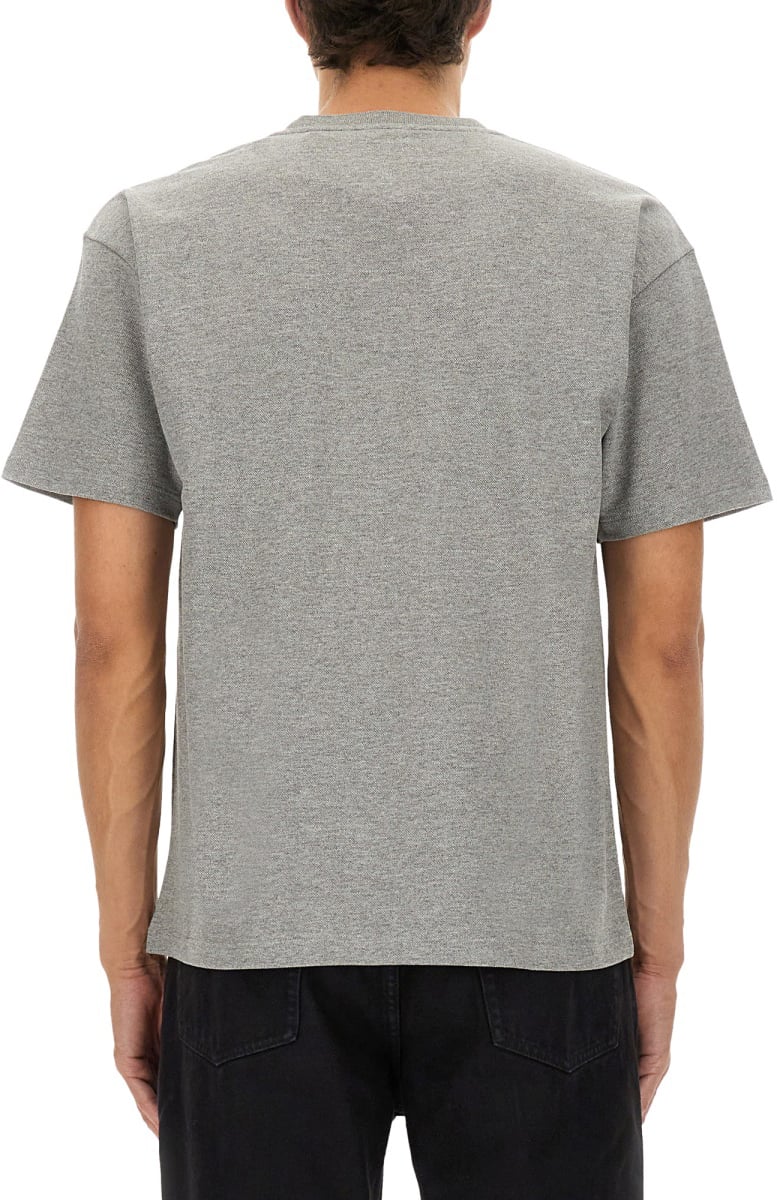 Saint Laurent "CASSANDRAS" TSHIRT WITH LOGO Grijs