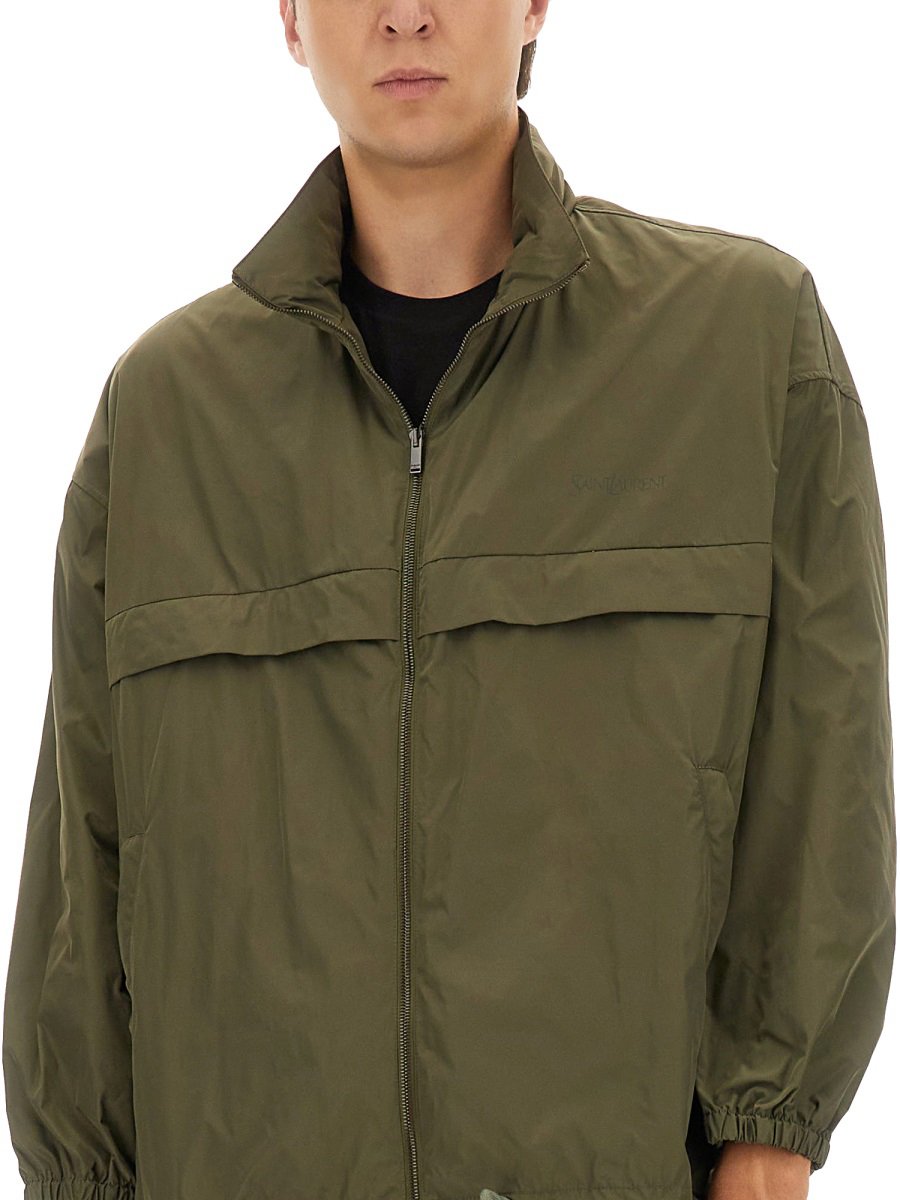 Saint Laurent WATER-REPELLENT JACKET Groen