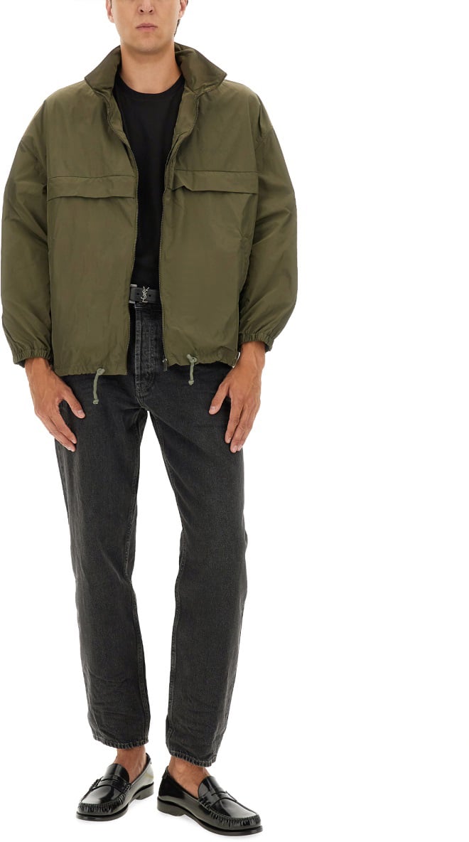 Saint Laurent WATER-REPELLENT JACKET Groen