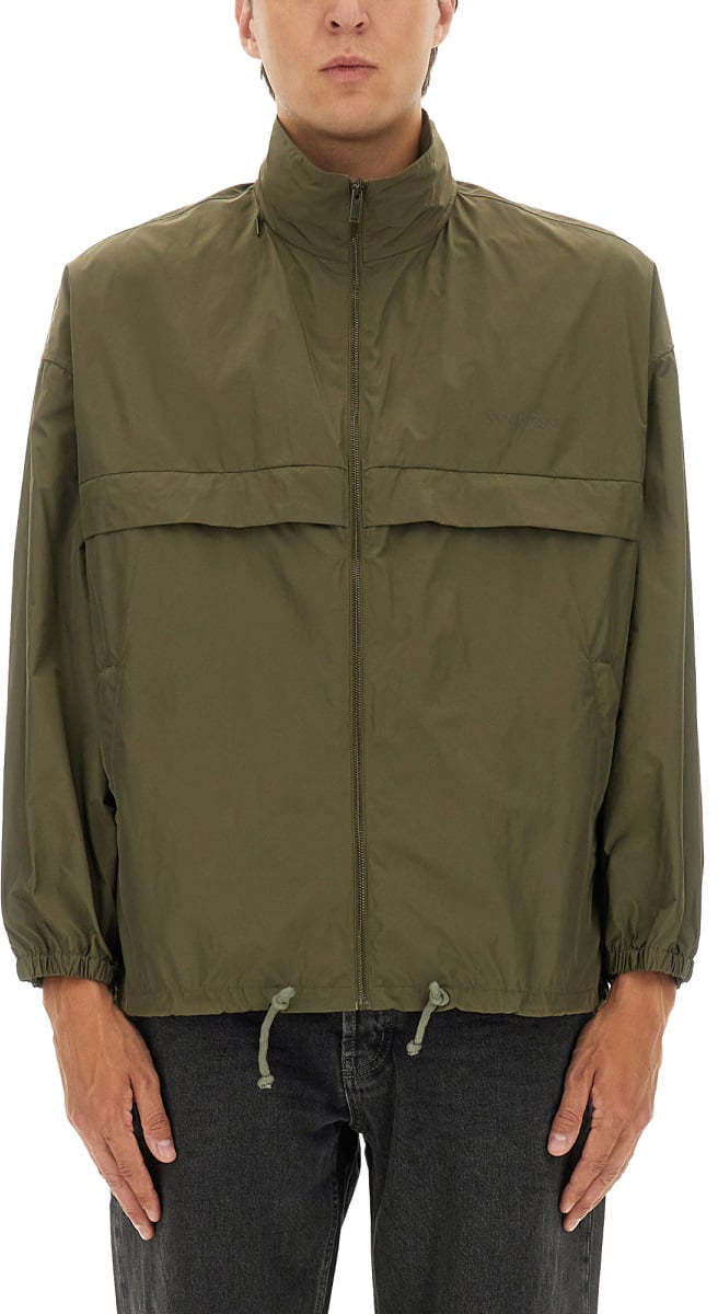 Saint Laurent WATER-REPELLENT JACKET Groen