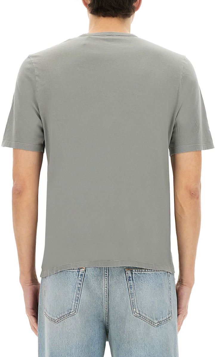 Saint Laurent T-SHIRT CON LOGO Grijs