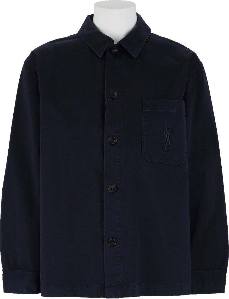 Saint Laurent OVERSHIRT "CASSANDRE" Blauw