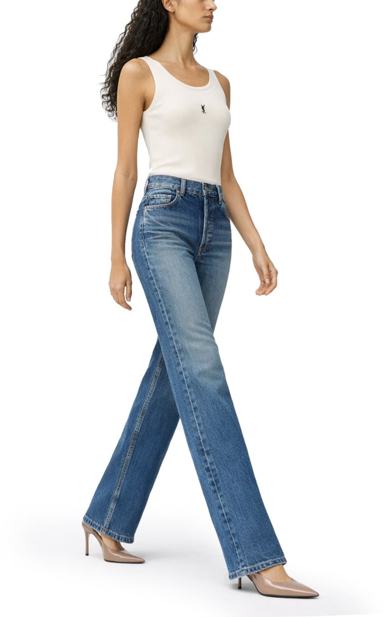 Saint Laurent JEANS STRAIGHT FIT Blauw