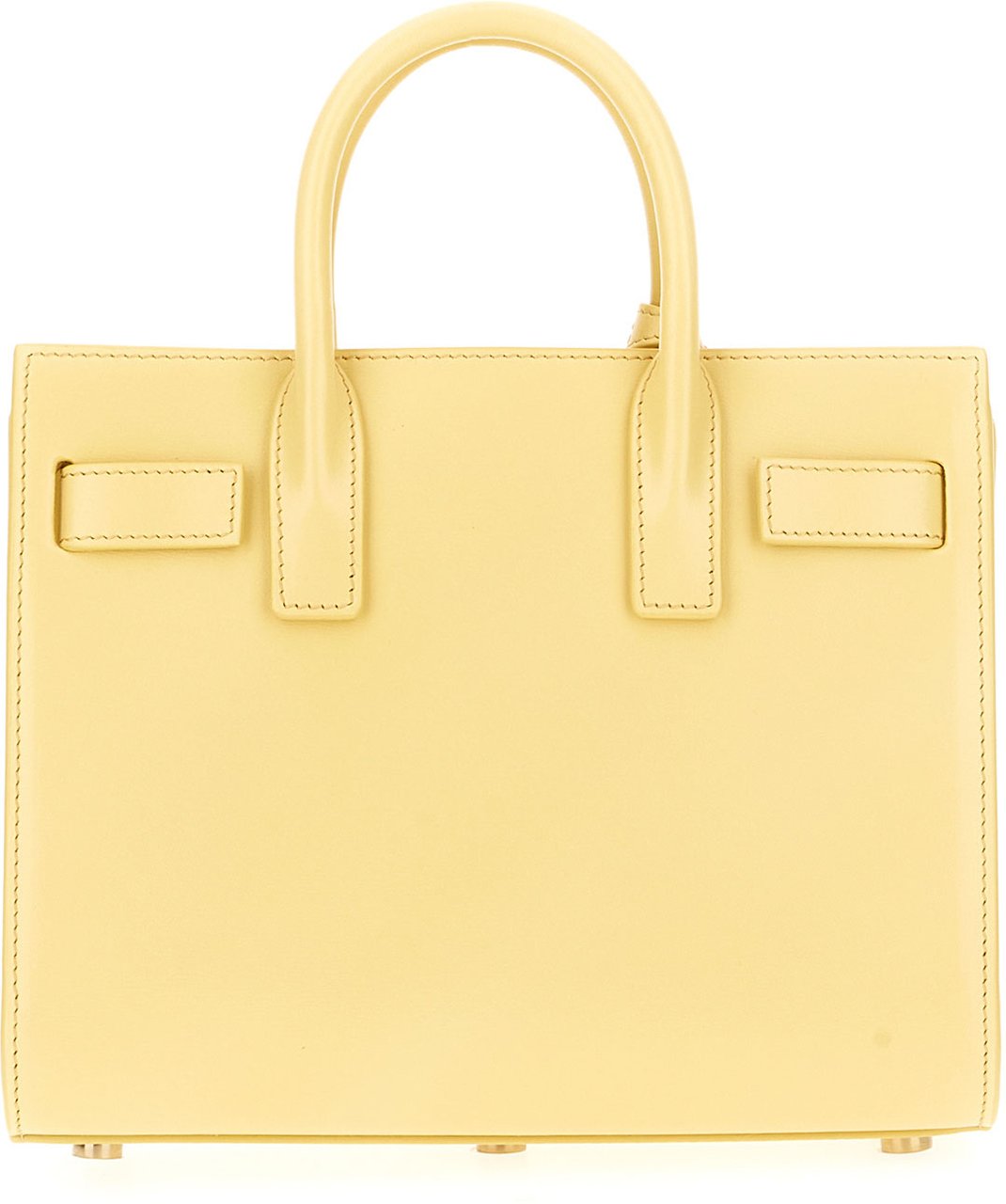 Saint Laurent Yellow leather nano Sac De Jour handbag Geel