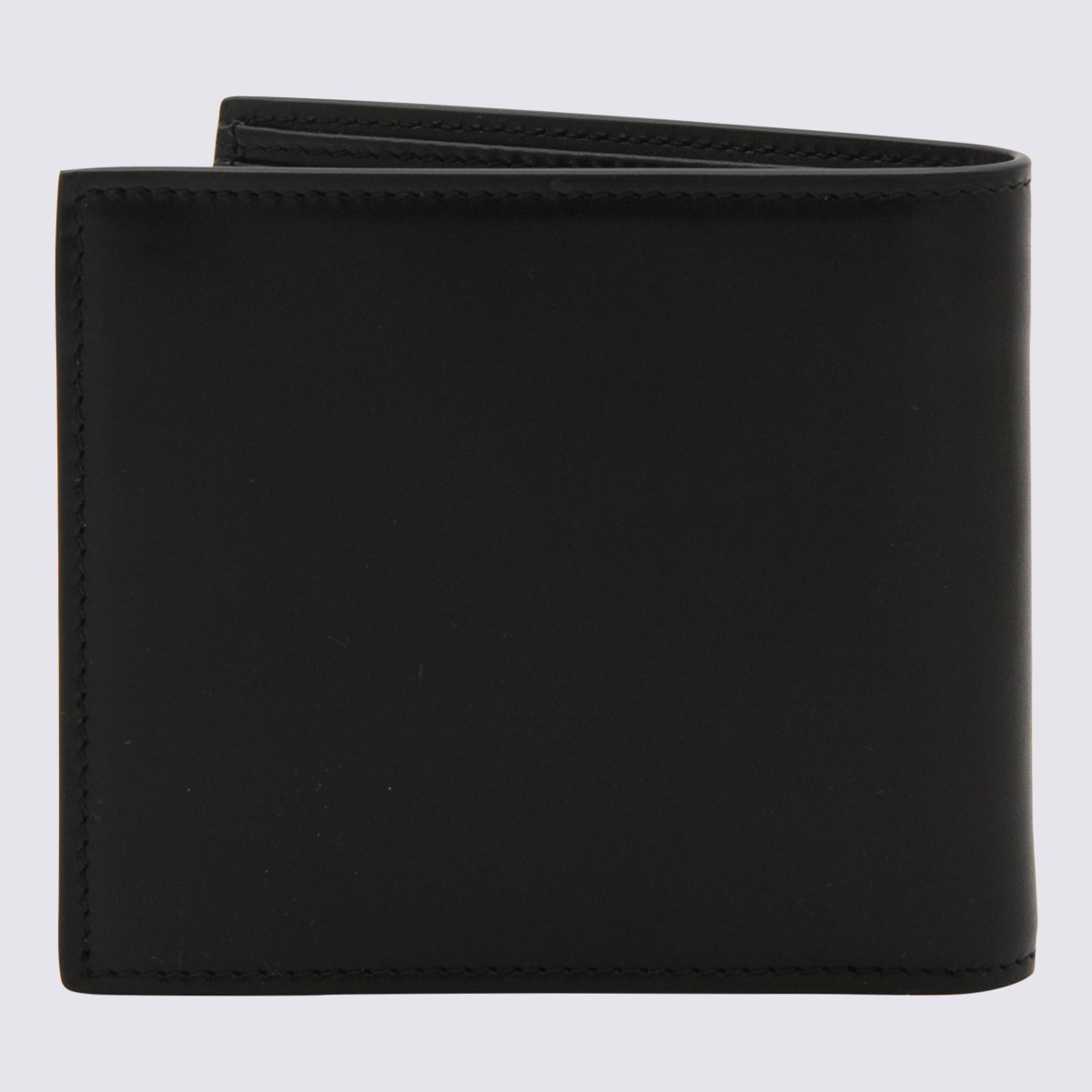 Saint Laurent Minimalist Bifold Wallet With Subtle Logo Zwart