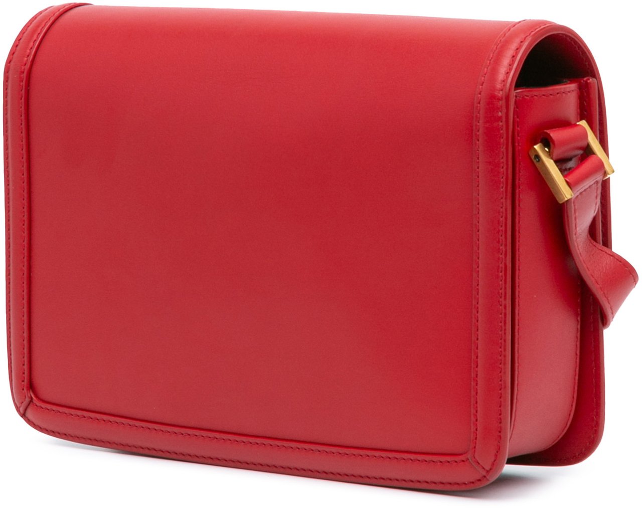 Saint Laurent Medium Calfskin Solferino Satchel In Box Rood