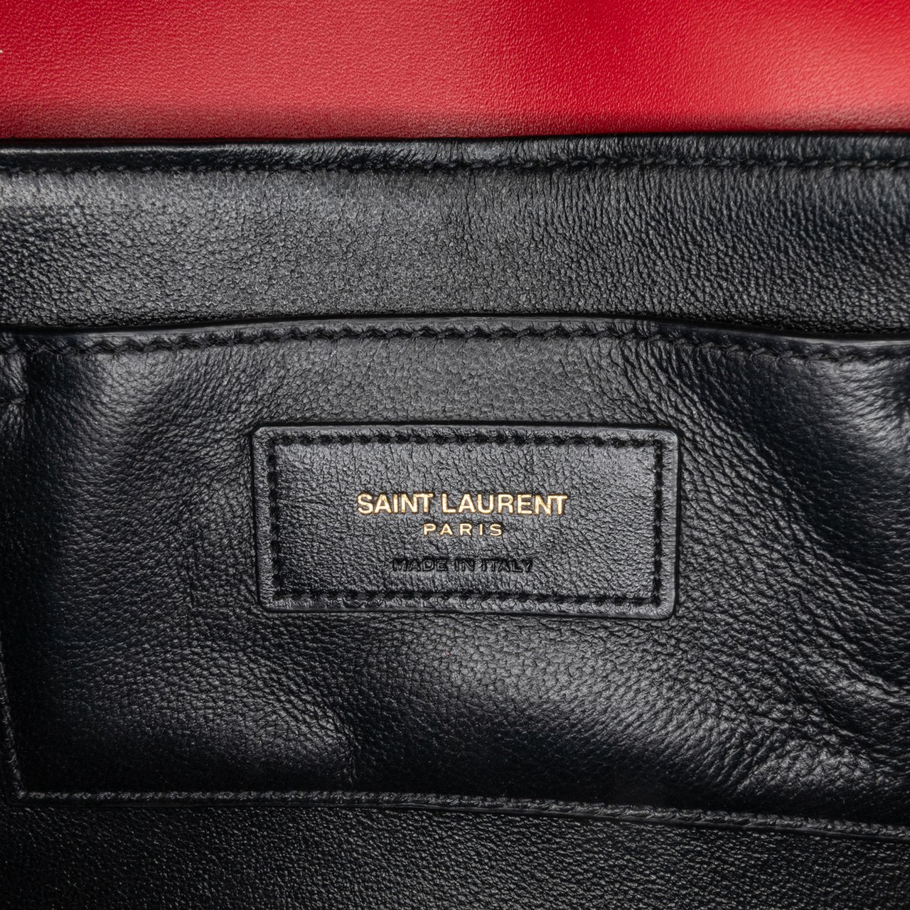 Saint Laurent Medium Calfskin Solferino Satchel In Box Rood