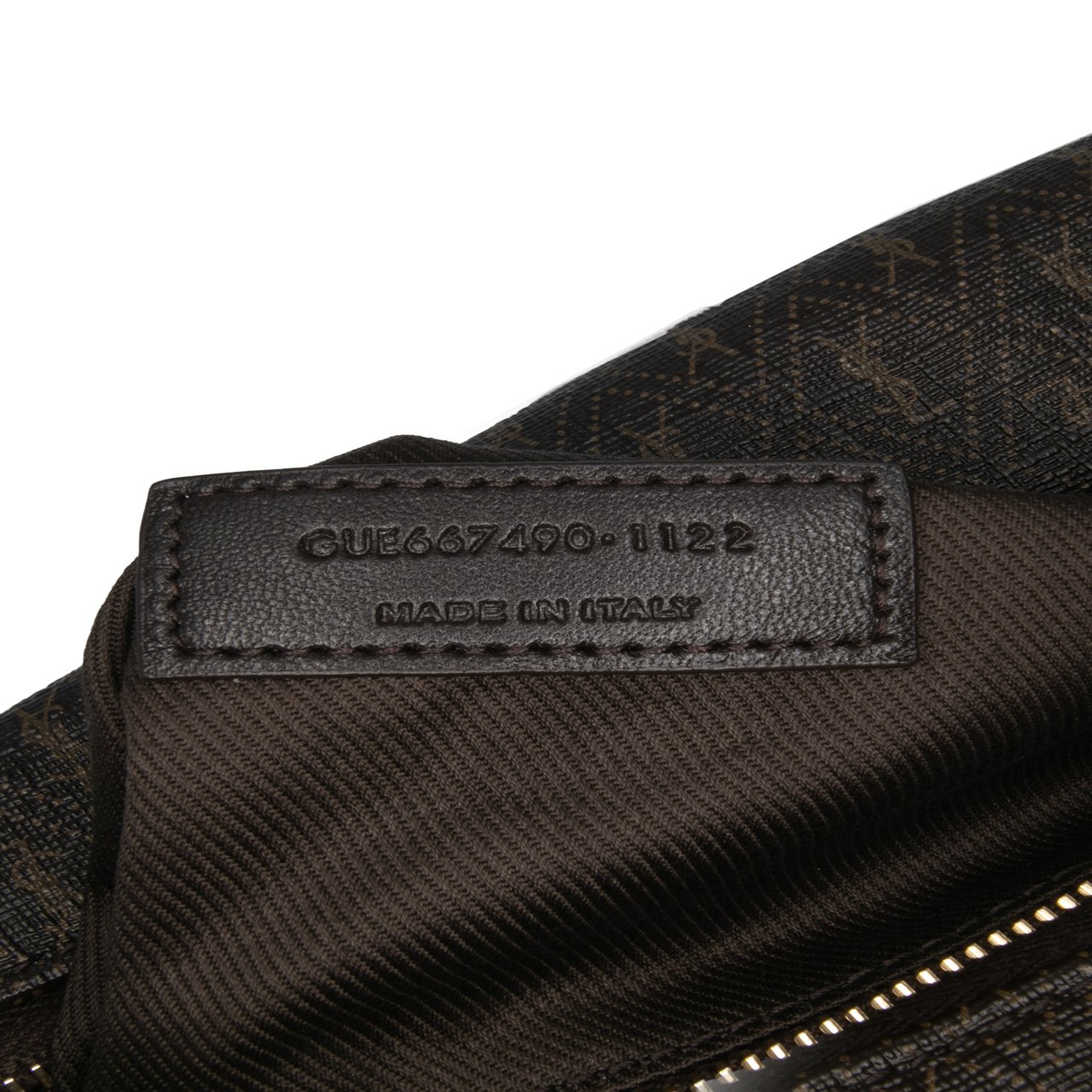 Saint Laurent Coated Canvas Le Monogramme Shoulder Bag Bruin