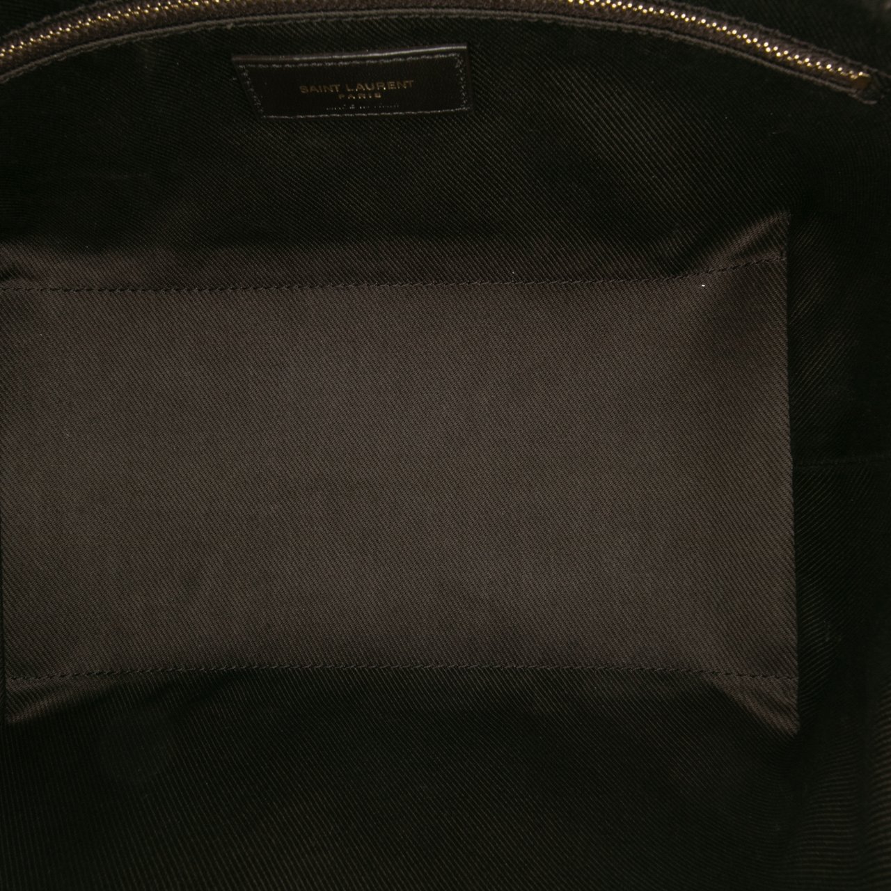 Saint Laurent Coated Canvas Le Monogramme Shoulder Bag Bruin