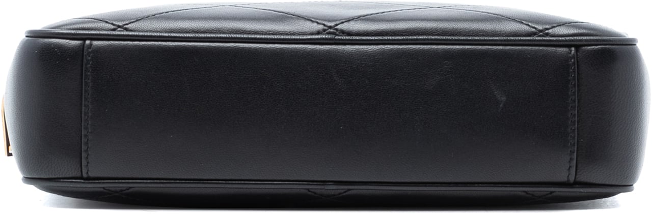 Saint Laurent Quilted Lambskin Le Maillon Chain Shoulder Bag Zwart