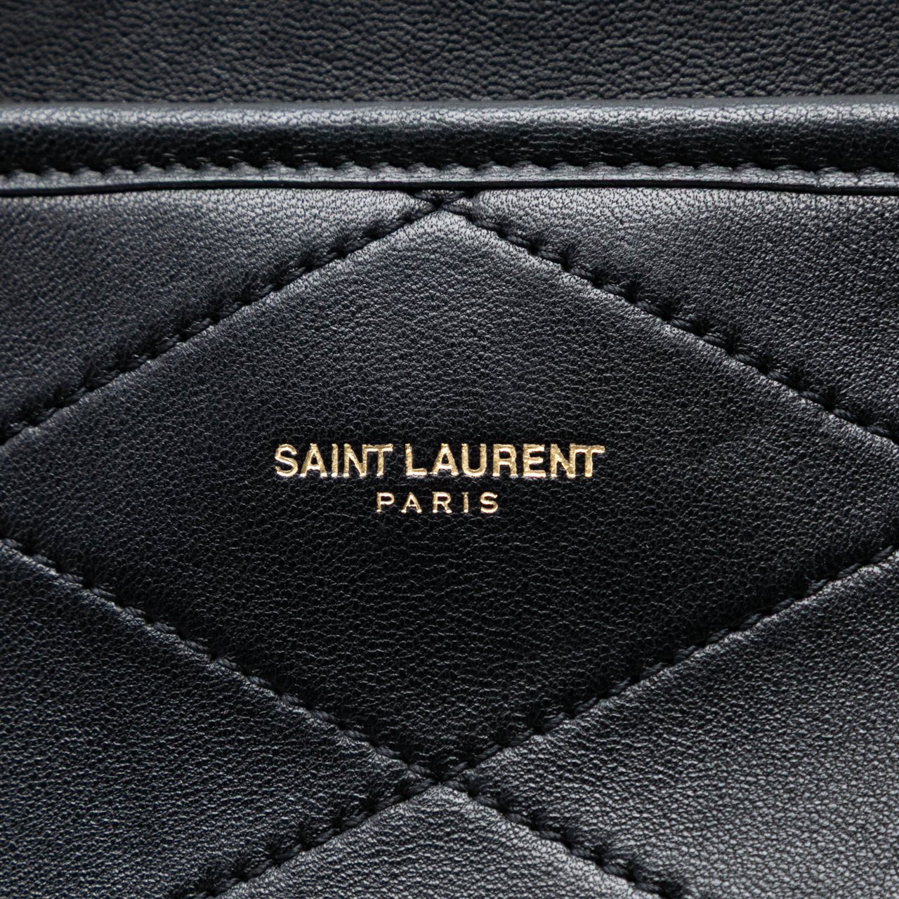 Saint Laurent Quilted Lambskin Le Maillon Chain Shoulder Bag Zwart