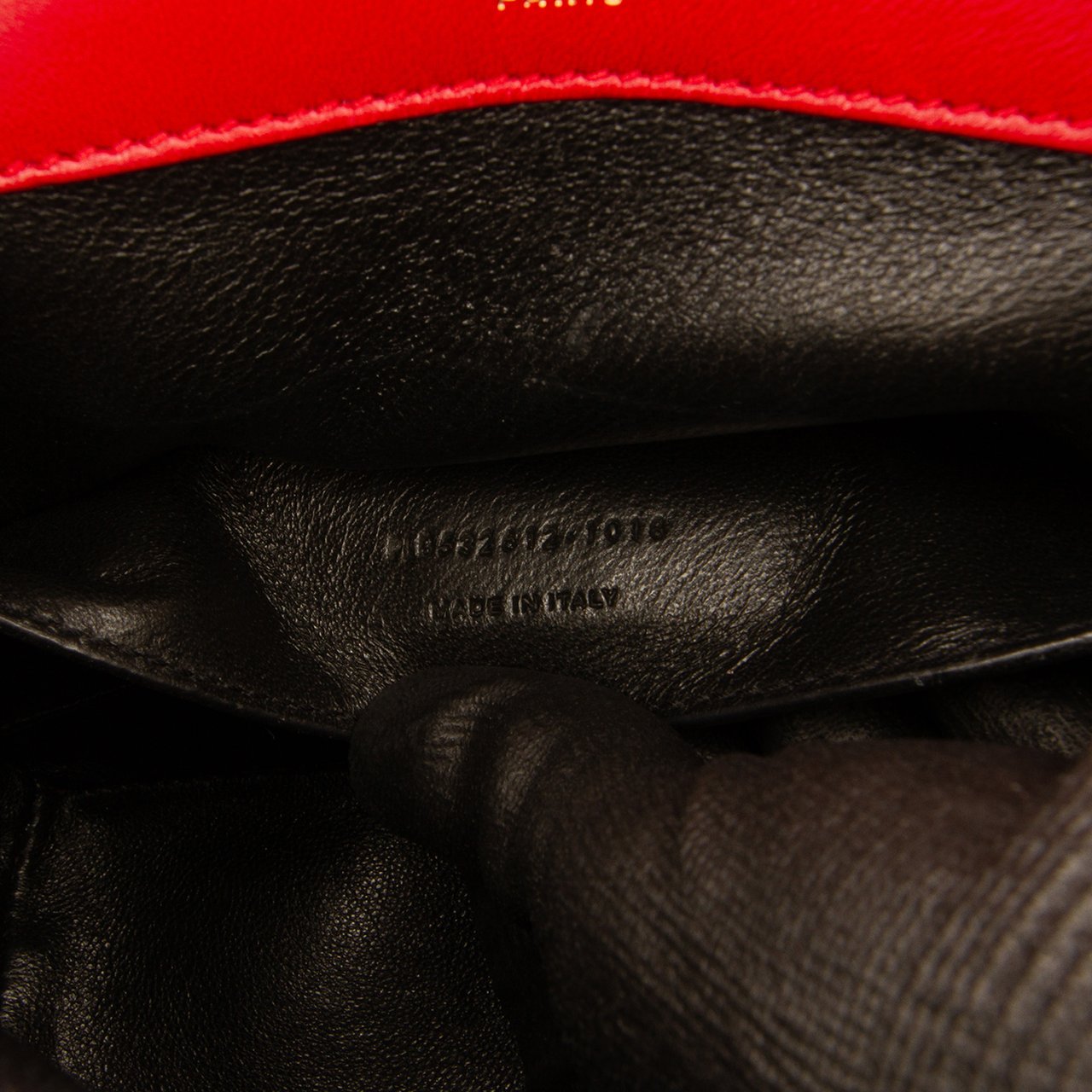 Saint Laurent Medium Lambskin Monogram Vicky Chain Bag Rood