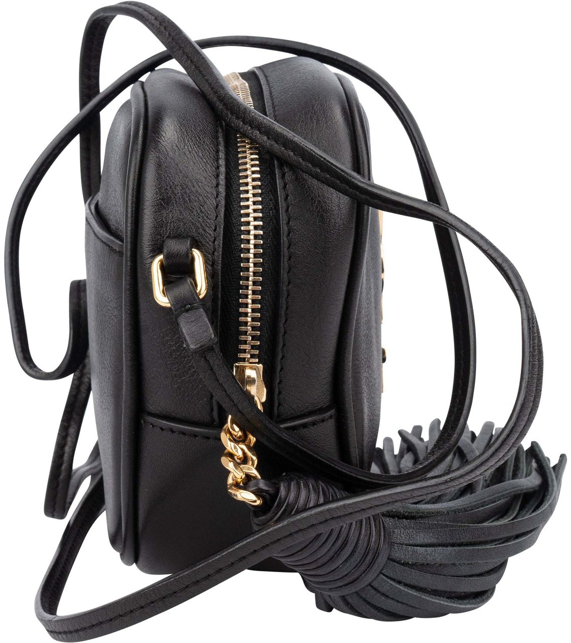 Saint Laurent Saint Laurent Black Leather Blogger Crossbody Bag Zwart