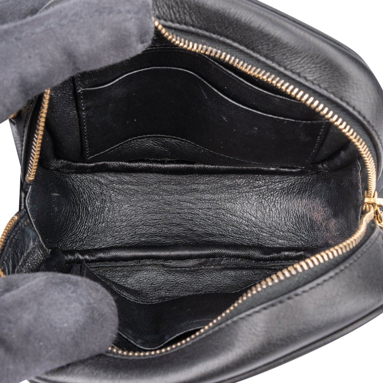 Saint Laurent Black Leather Blogger Crossbody Bag Zwart