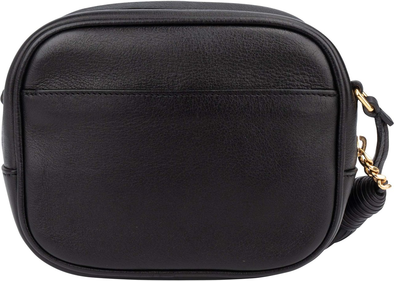 Saint Laurent Saint Laurent Black Leather Blogger Crossbody Bag Zwart