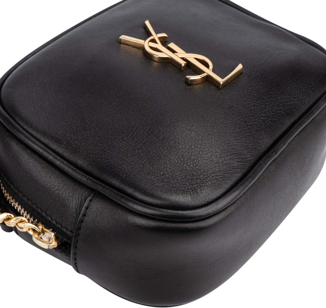 Saint Laurent Saint Laurent Black Leather Blogger Crossbody Bag Zwart