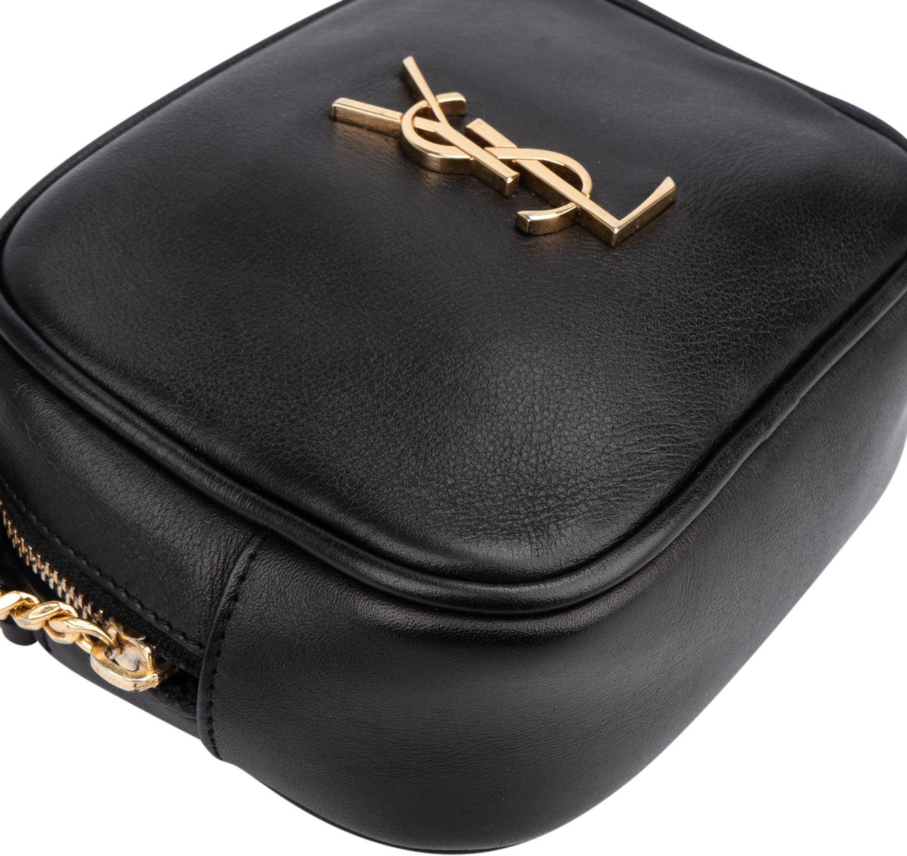 Saint Laurent Black Leather Blogger Crossbody Bag Zwart