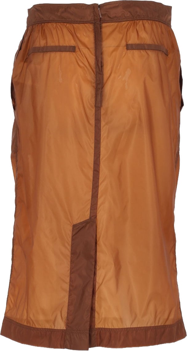 Saint Laurent GONNA A MATITA IN NYLON Beige