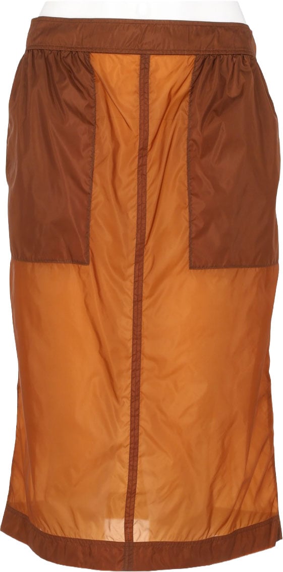 Saint Laurent GONNA A MATITA IN NYLON Beige
