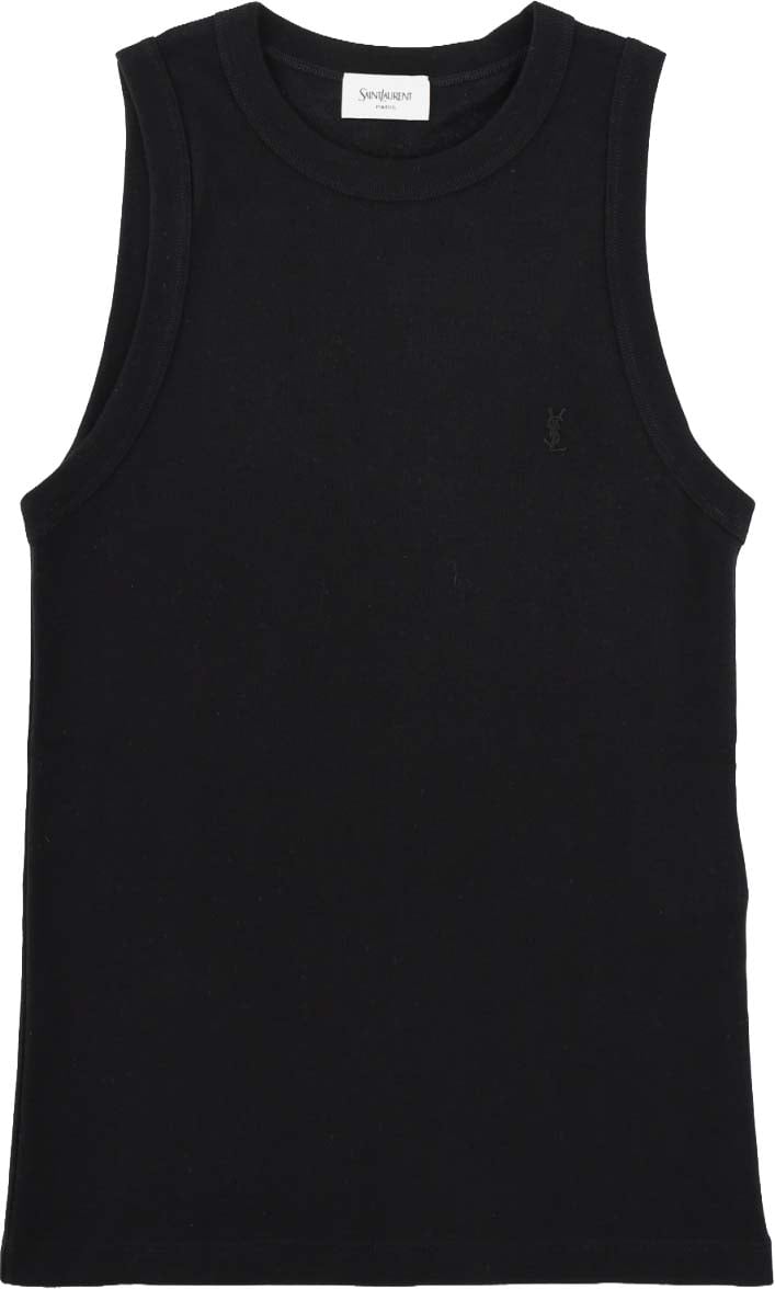 Saint Laurent TANK TOP CASSANDRE A COSTE Zwart