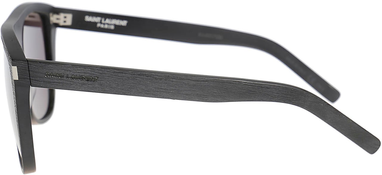 Saint Laurent Rectangular Acetate Sunglasses with Polished Finish Neutraal