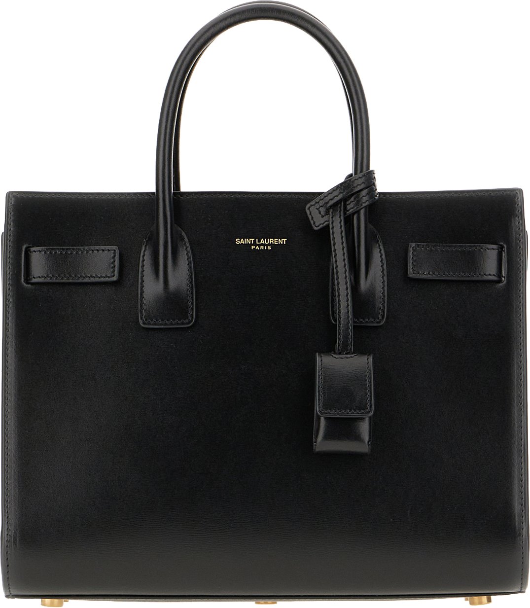 Saint Laurent Black leather baby Sac De Jour handbag Zwart