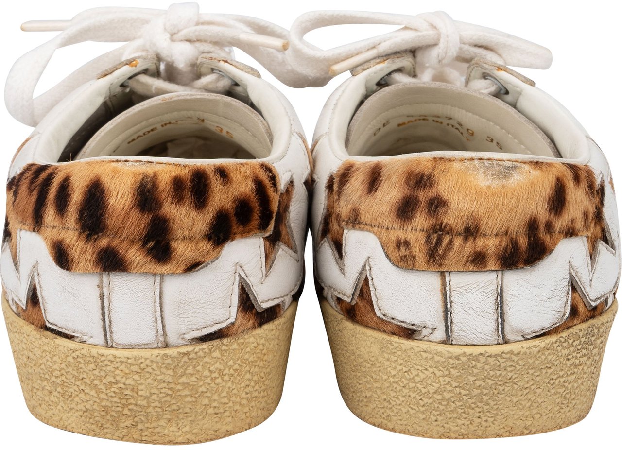 Saint Laurent Saint Laurent Court Classic Leopard Stars Sneaker (35) Wit