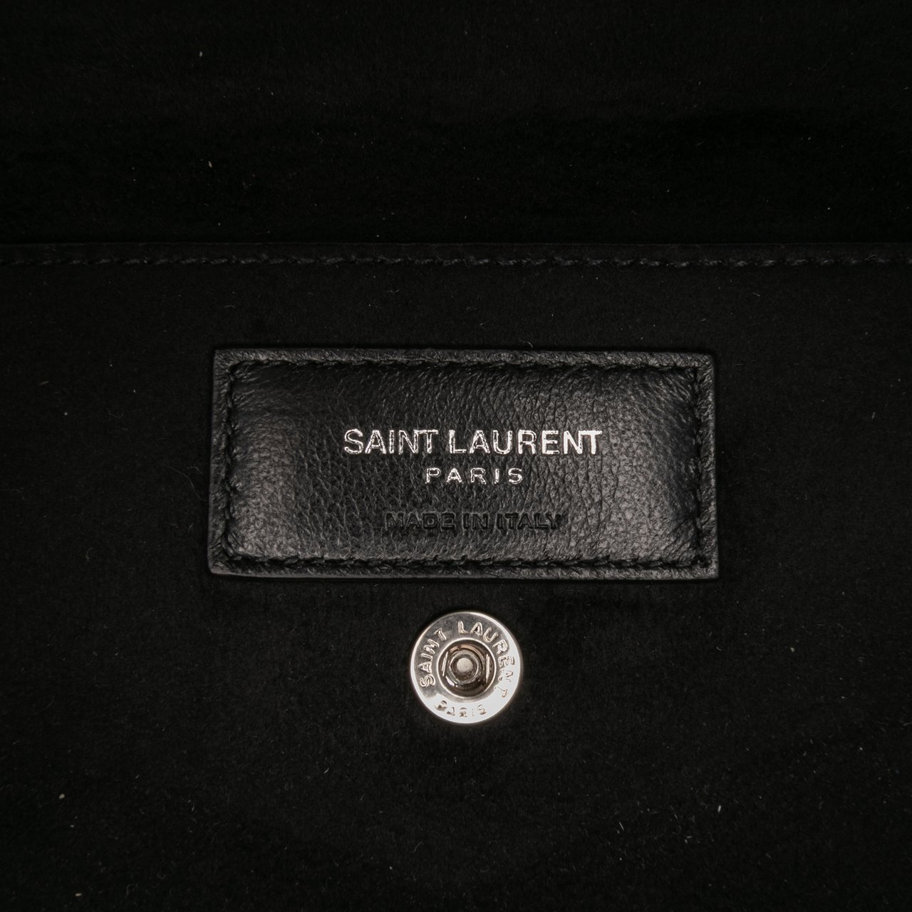 Saint Laurent Lambskin Teddy Drawstring Bucket Bag Rood