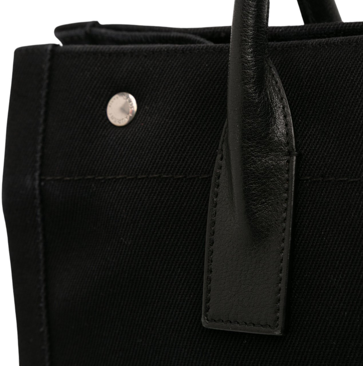 Saint Laurent Canvas Rive Gauche North South Tote Zwart