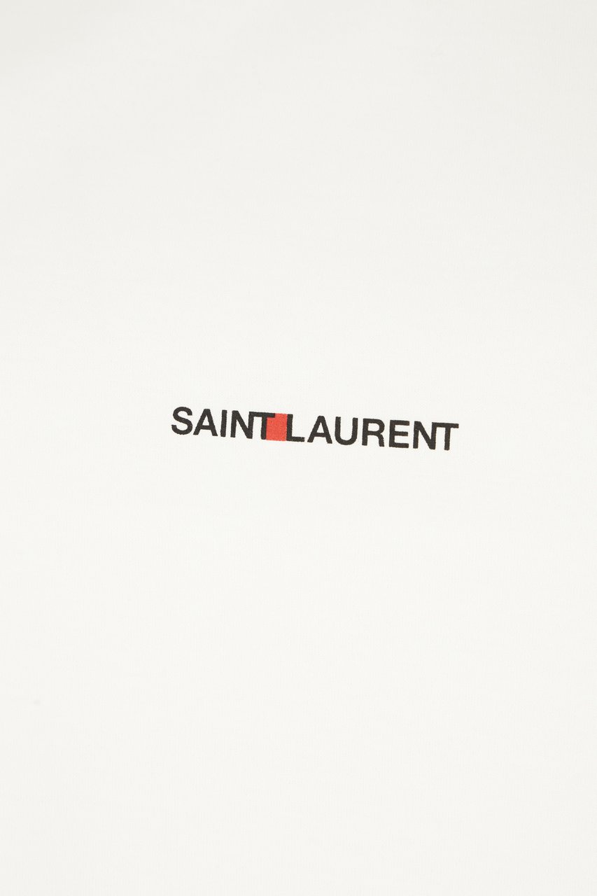 Saint Laurent Saint Laurent White cotton t-shirt Wit