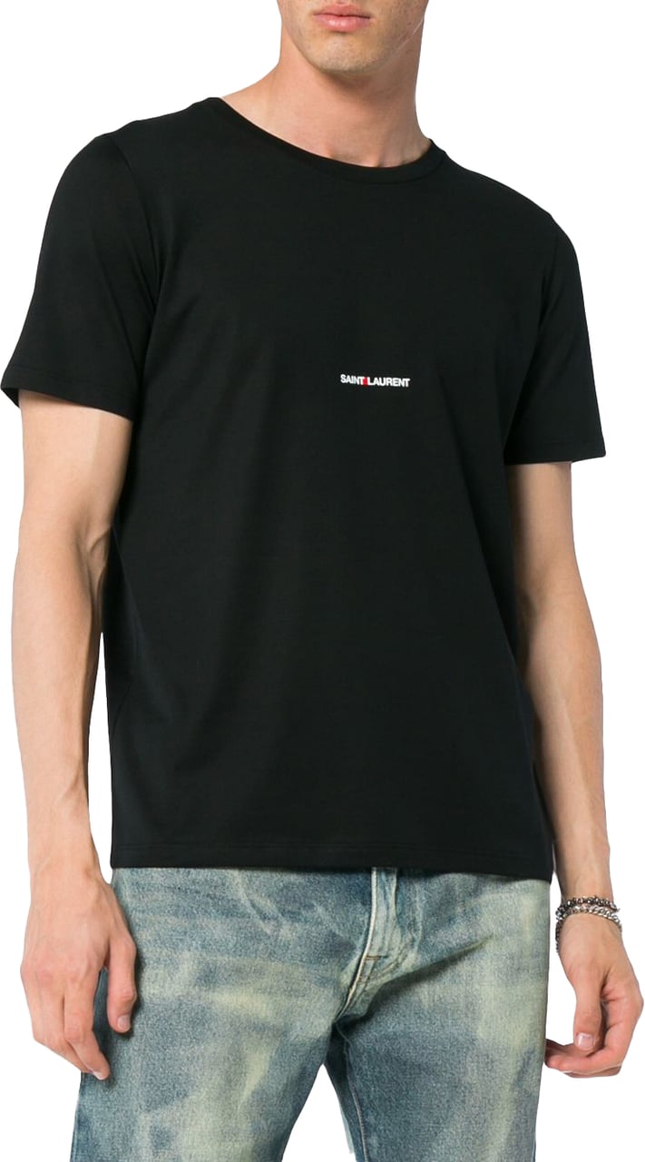 Saint Laurent T-Shirts And Polos Black Zwart