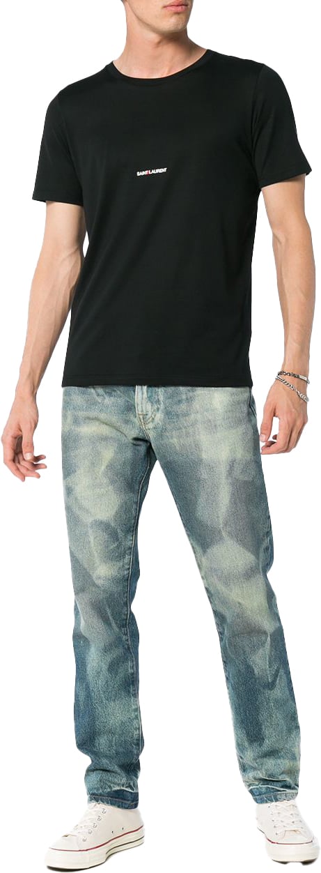 Saint Laurent T-Shirts And Polos Black Zwart