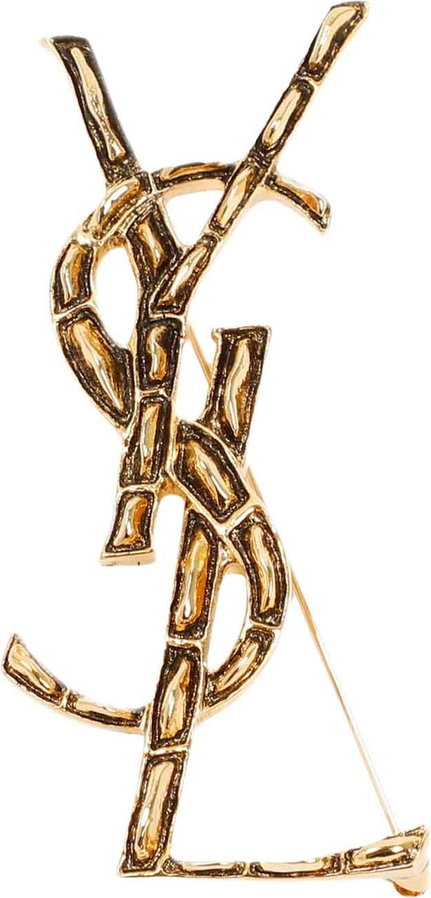 Saint Laurent Opyum Textured Coco Brooch Divers