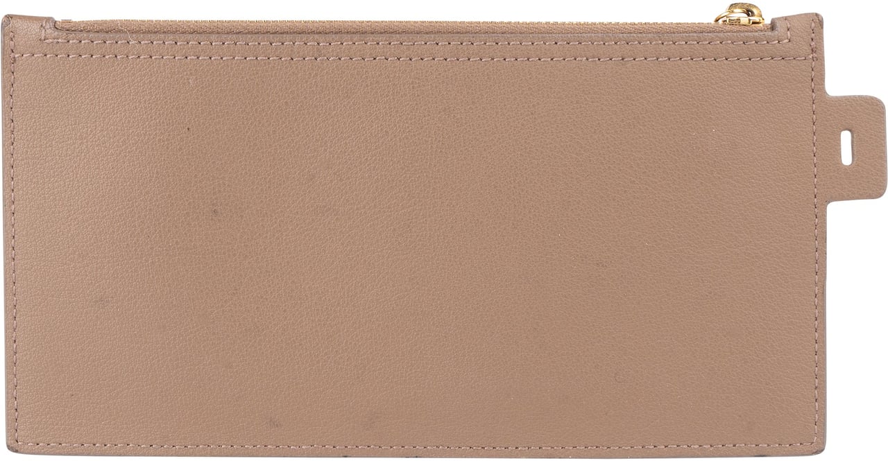 Saint Laurent Saint Laurent Leather Shopping Clutch Beige