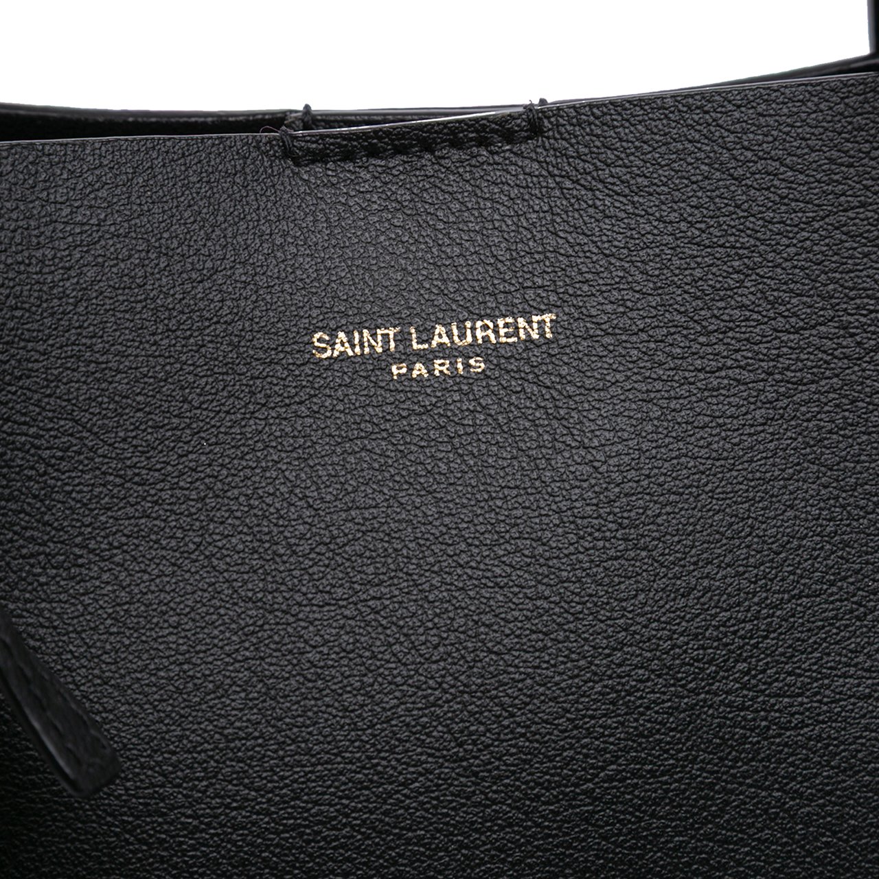 Saint Laurent Toy Leather North South Shopping Tote Zwart