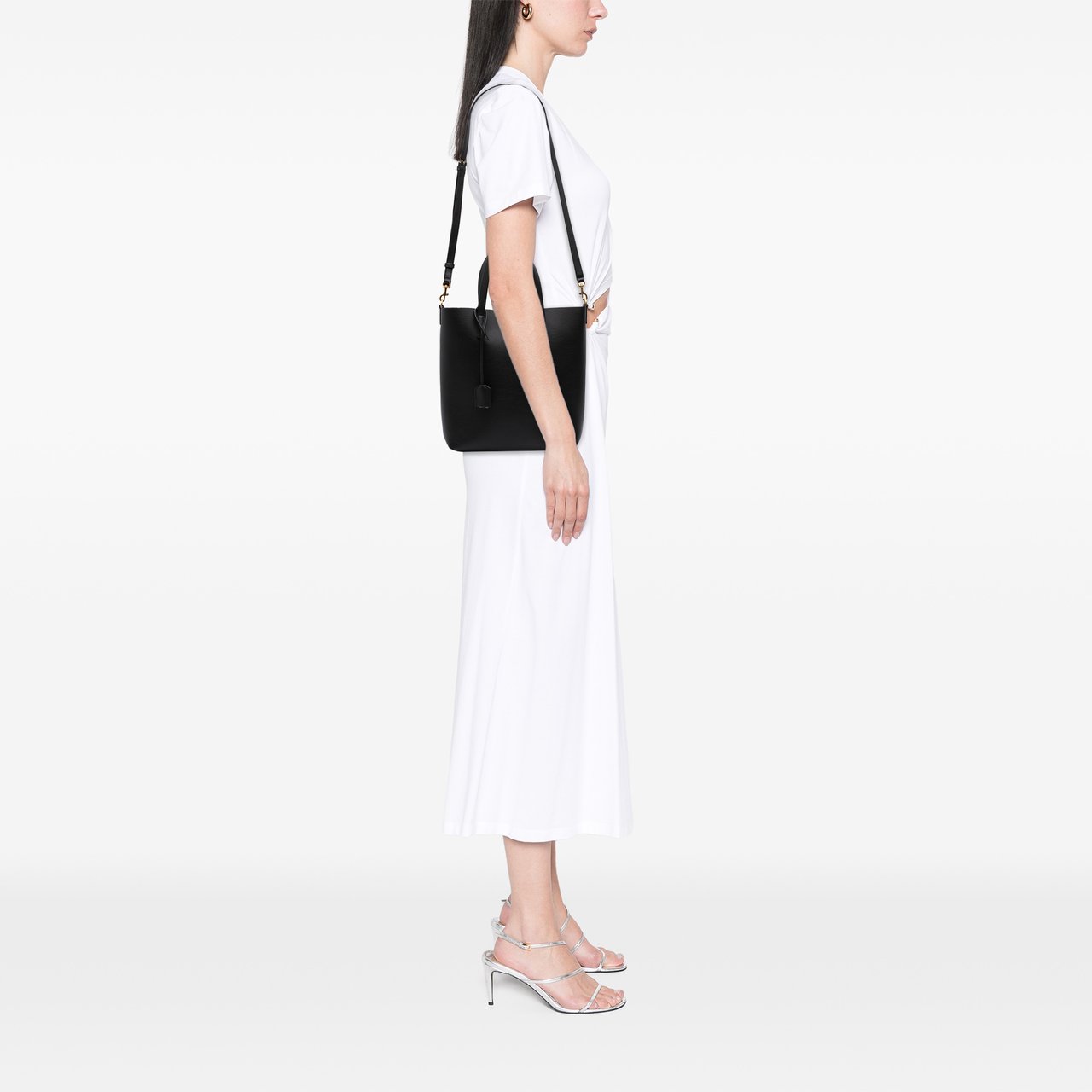 Saint Laurent Toy Leather North South Shopping Tote Zwart