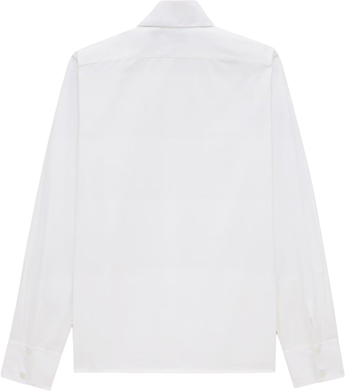 Saint Laurent White Cassandre Poplin Shirt Wit