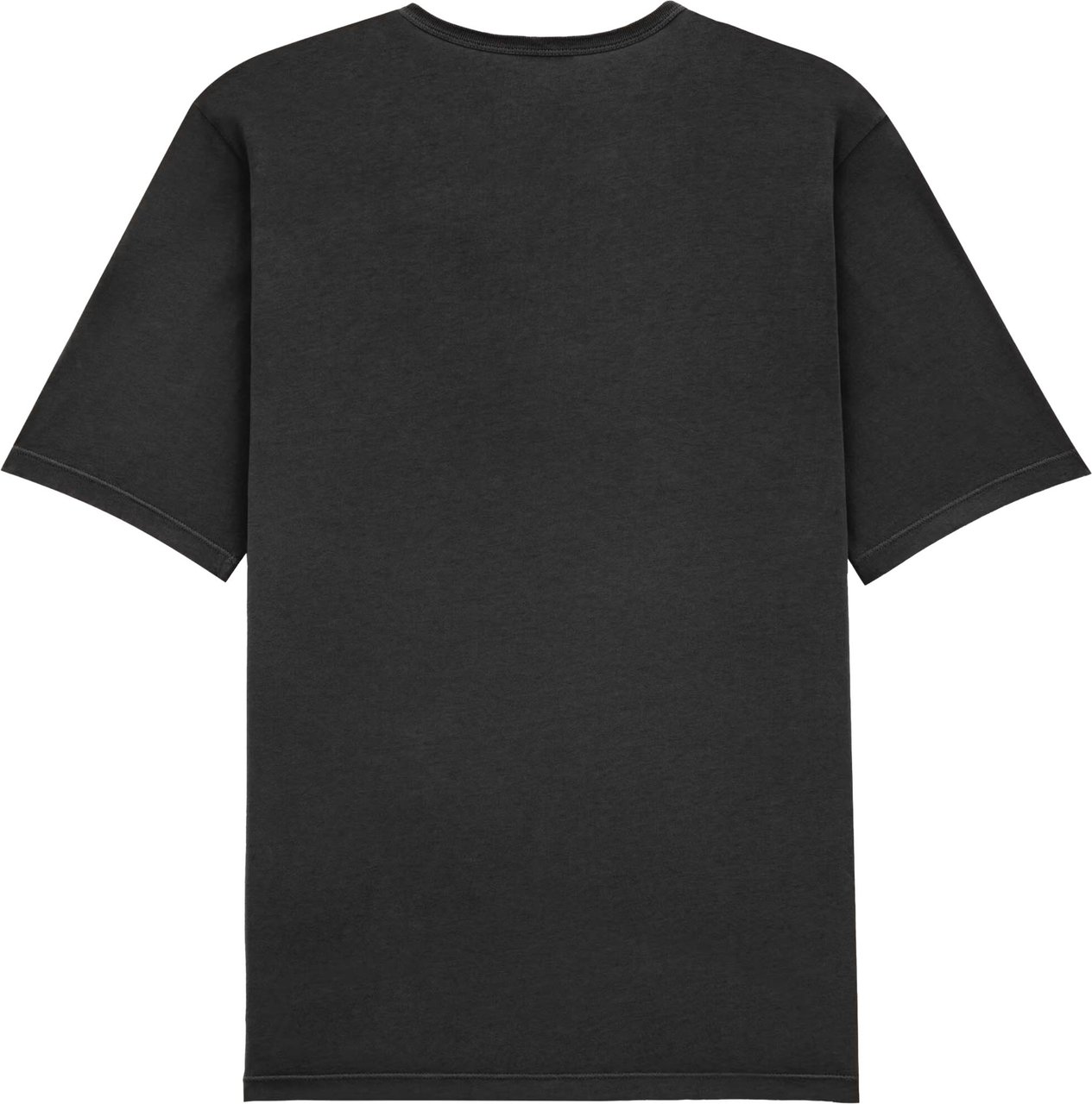 Saint Laurent Tshirt Cassandre Tone-on-Tone Cotton T-Shirt Zwart