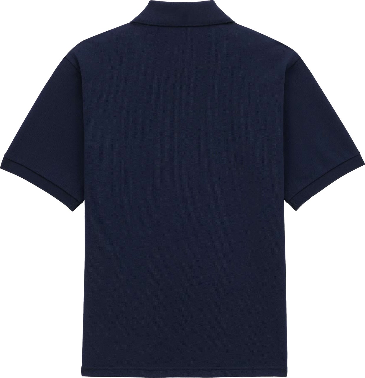 Saint Laurent Short-Sleeve Cassandre Polo with Tonal Embroidery and Asymmetrical Hem Zwart