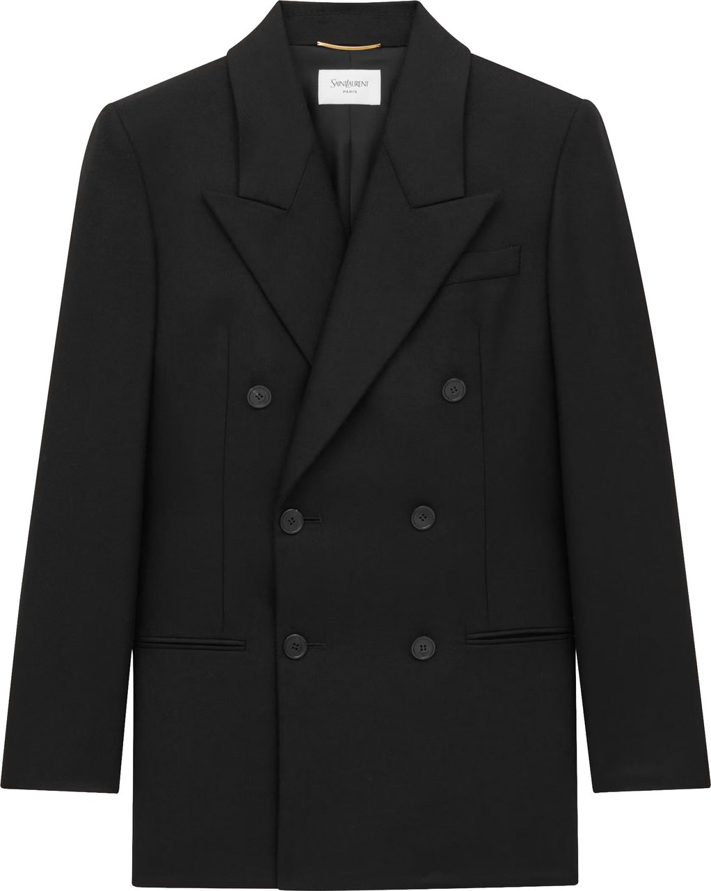 Saint Laurent Black In Cashmere Blazer Zwart
