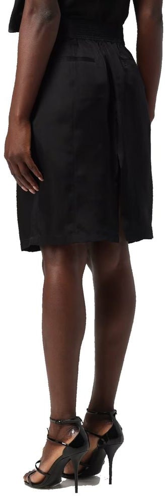Saint Laurent Saint Laurent Black Copper Midi Skirt Zwart