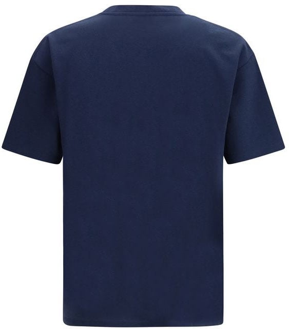 Saint Laurent Saint Laurent Blue Cotton T-Shirt Blauw